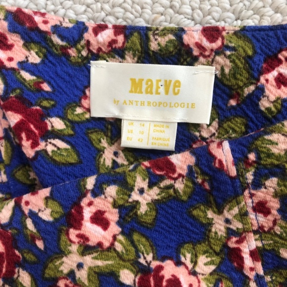 Anthropologie Maeve Sheffield Multicolor Floral Pencil Skirt Size 10 - Picture 5 of 14